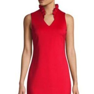 Ruffled V-Neck Mini Dress